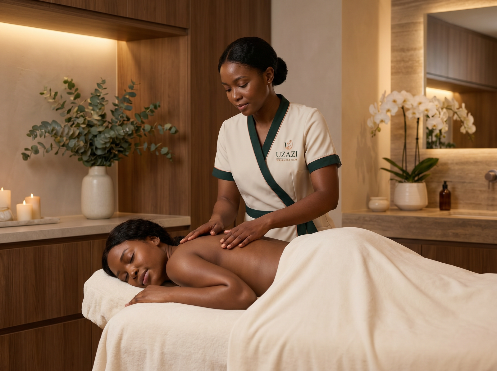 Uzazi Wellness Care therapist providing in-home postpartum care